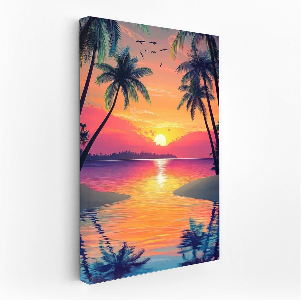 Dance of the Sunset Palms