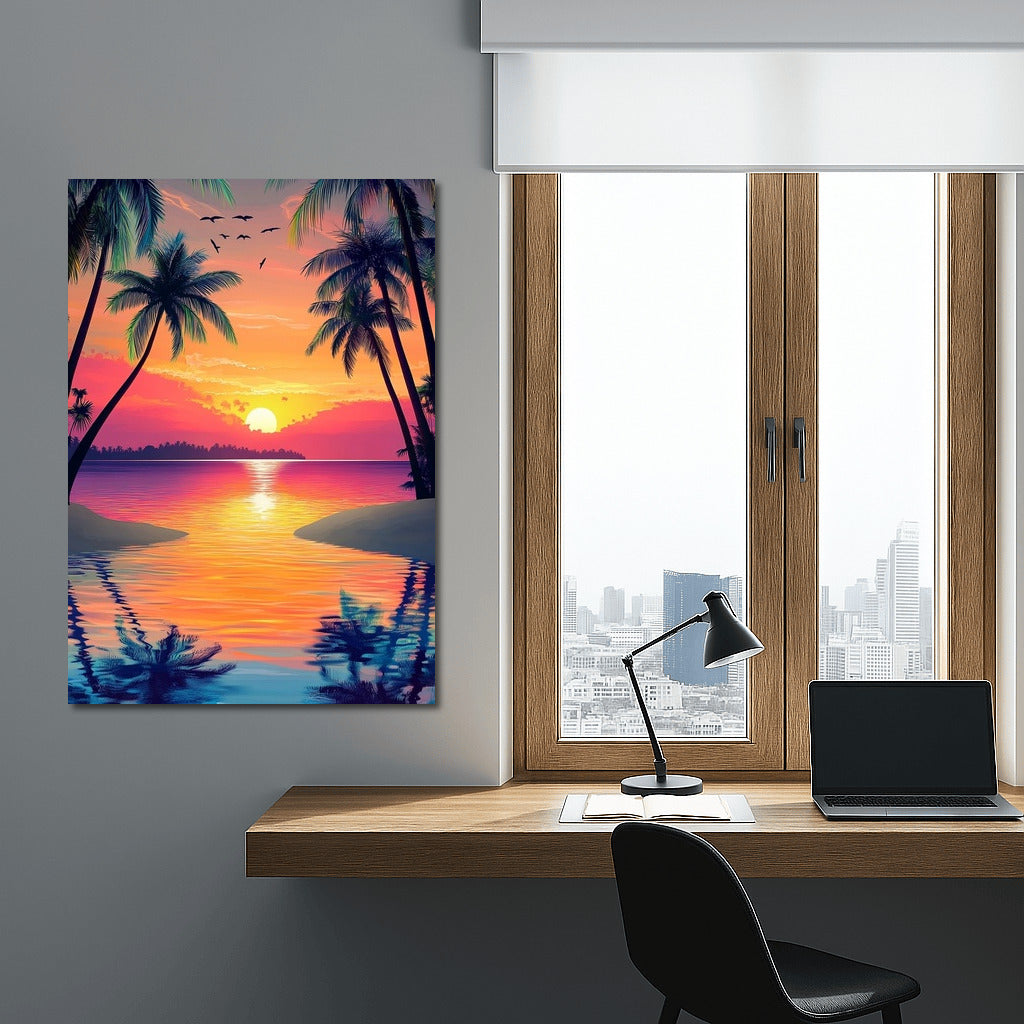 Dance of the Sunset Palms