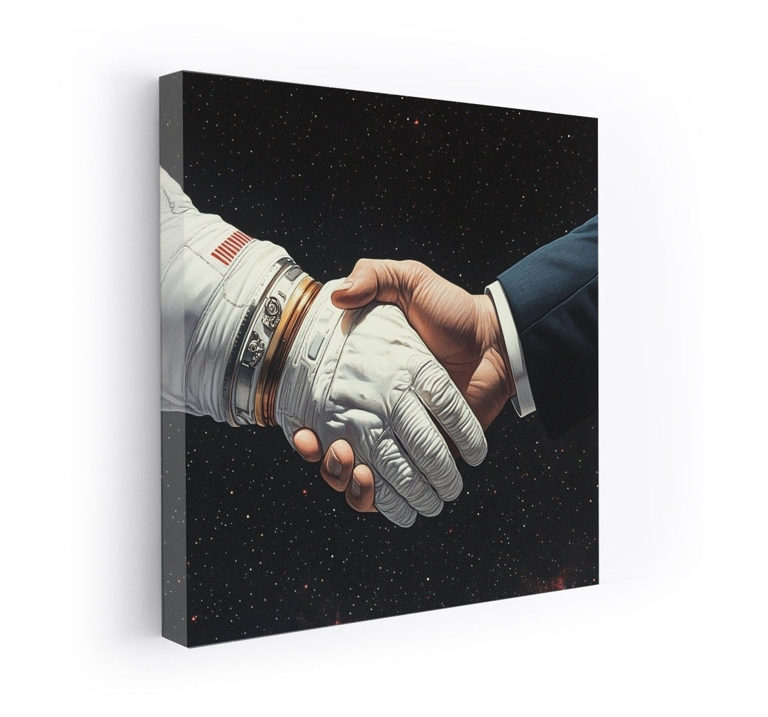 Space Union: Handshake of Galaxies