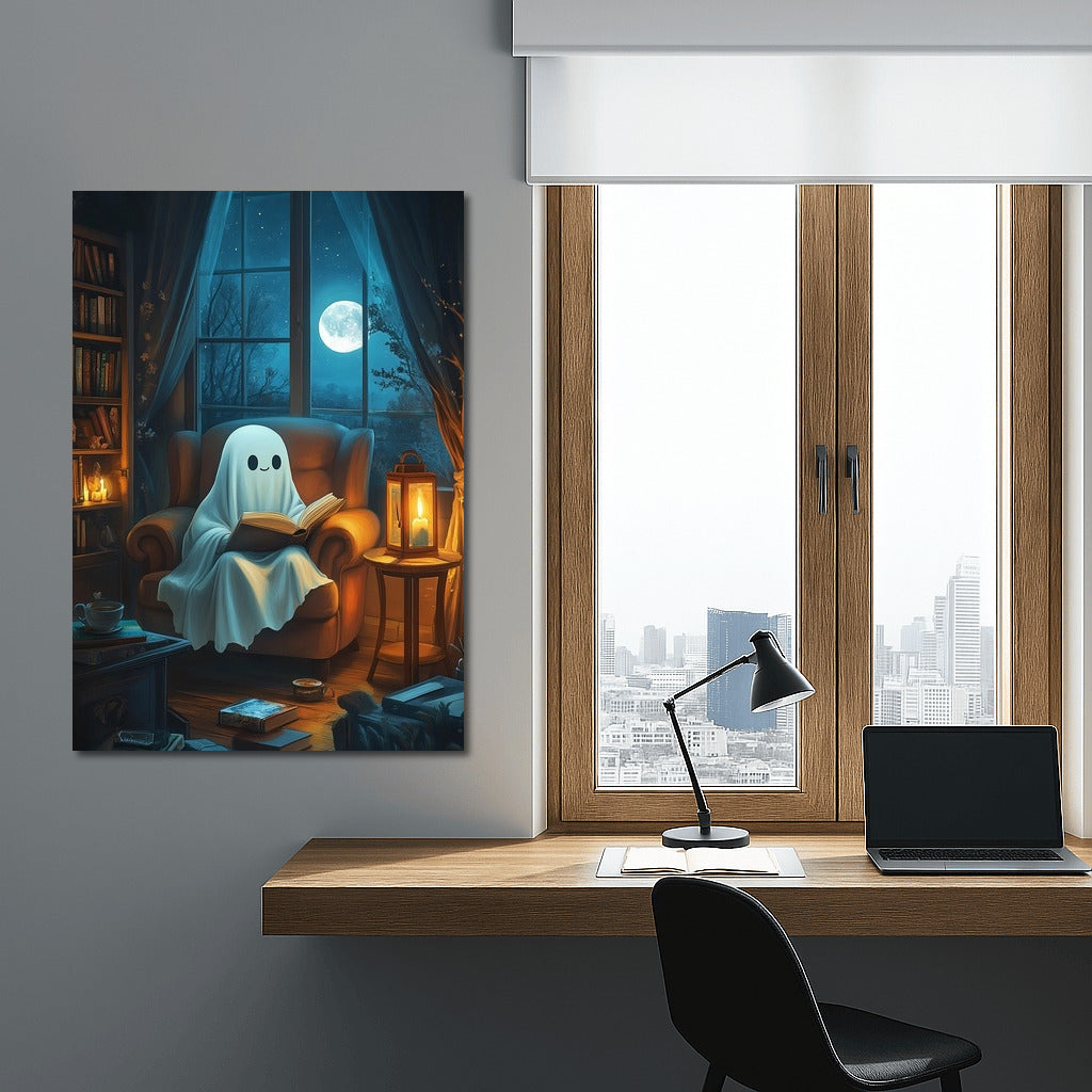 Moon Reader in the Shadow of Night