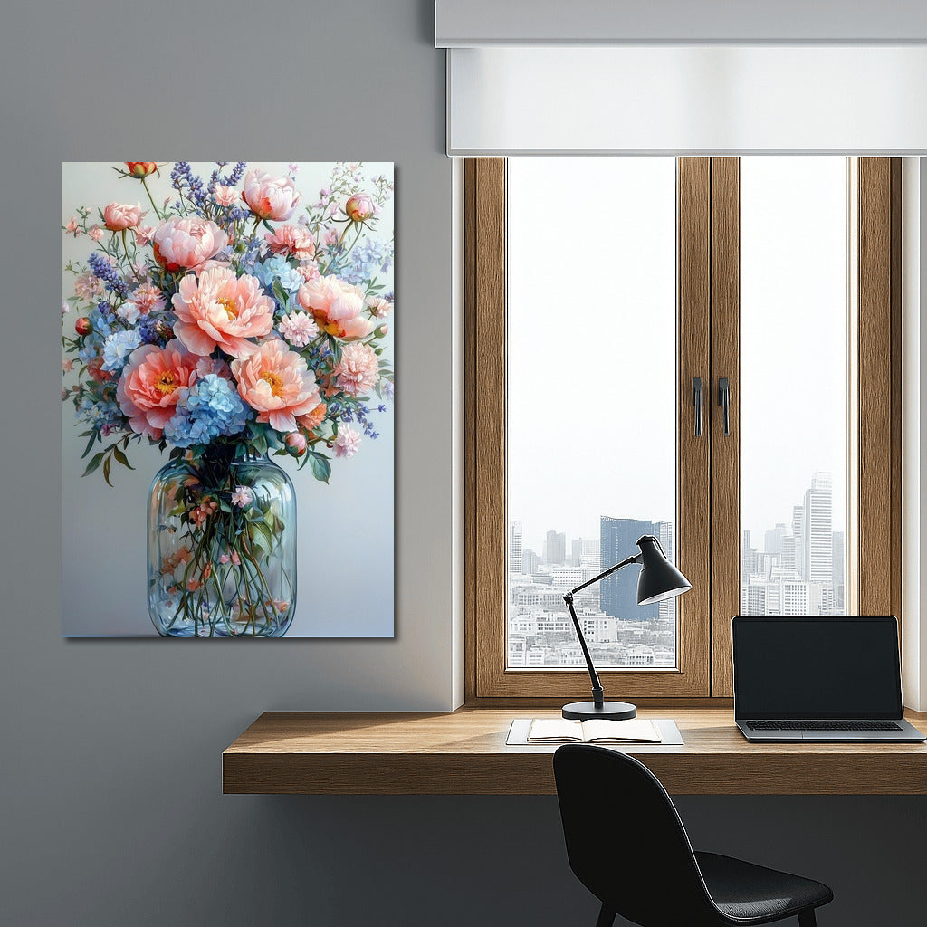 Peonies and Lavender: Symphony of Freshness