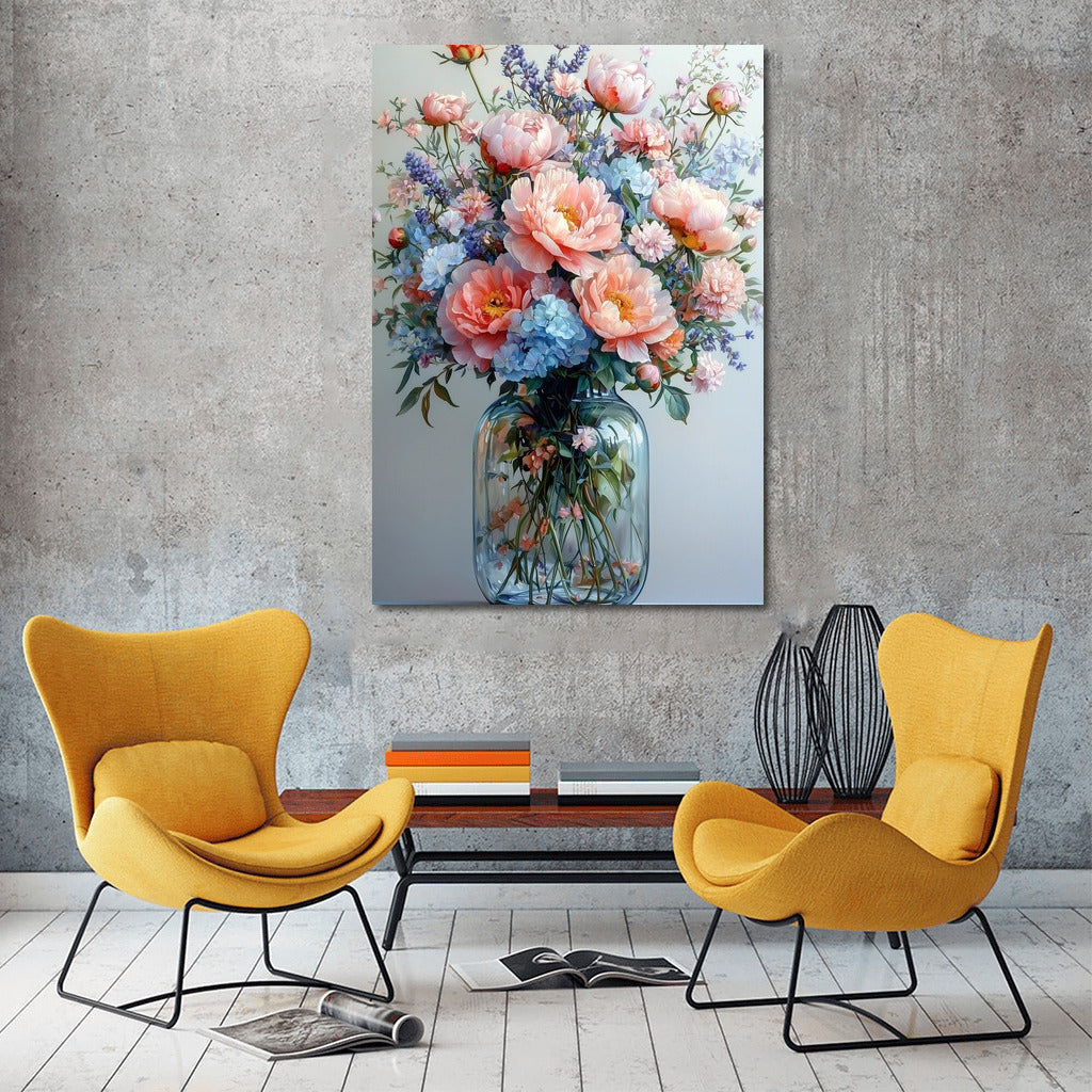 Peonies and Lavender: Symphony of Freshness