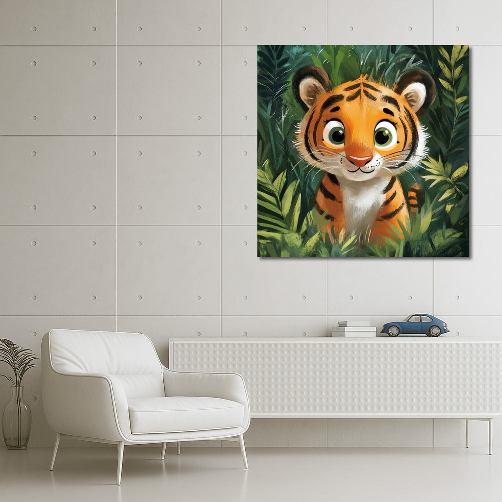 Jungle in Paws: Playful Tiger Cub