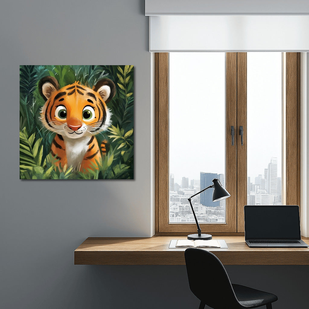 Jungle in Paws: Playful Tiger Cub