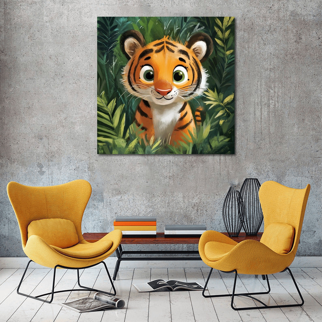 Jungle in Paws: Playful Tiger Cub