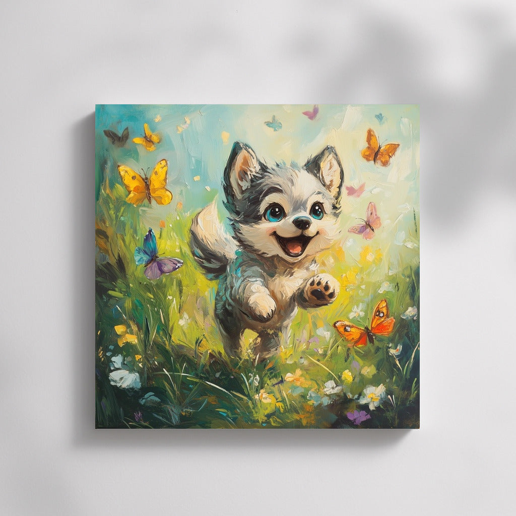 Butterflies and Puppy Happiness