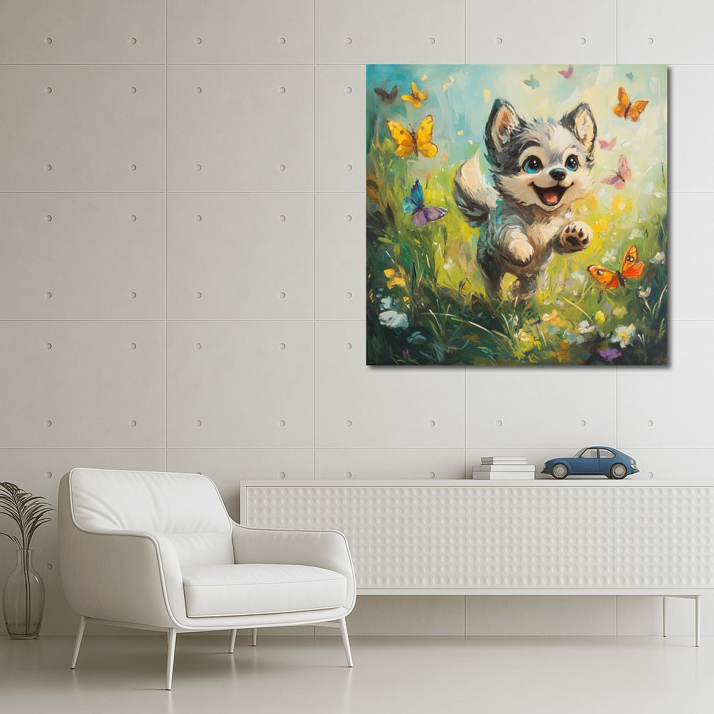 Butterflies and Puppy Happiness