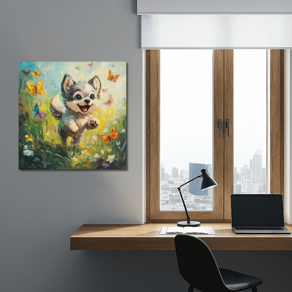 Butterflies and Puppy Happiness