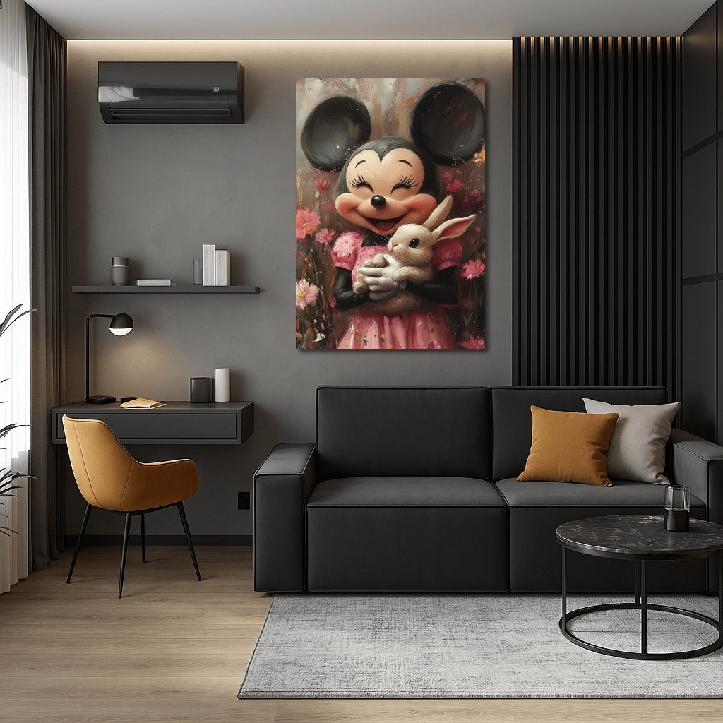 Flower Friendship: Mouse and Bunny