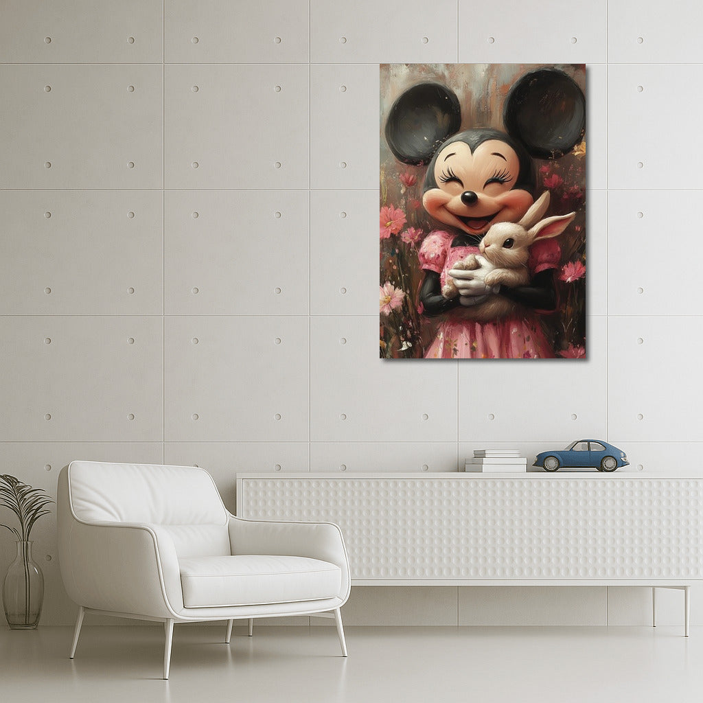 Flower Friendship: Mouse and Bunny