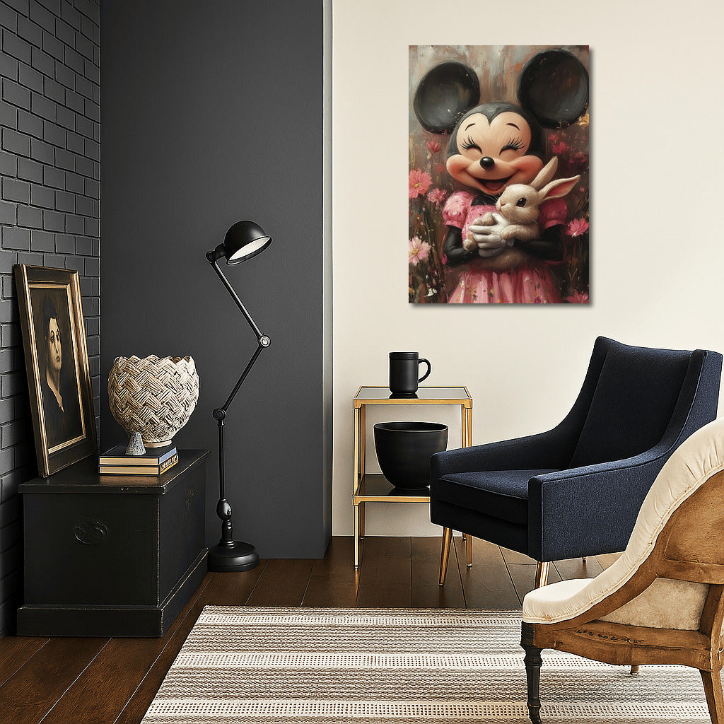 Flower Friendship: Mouse and Bunny