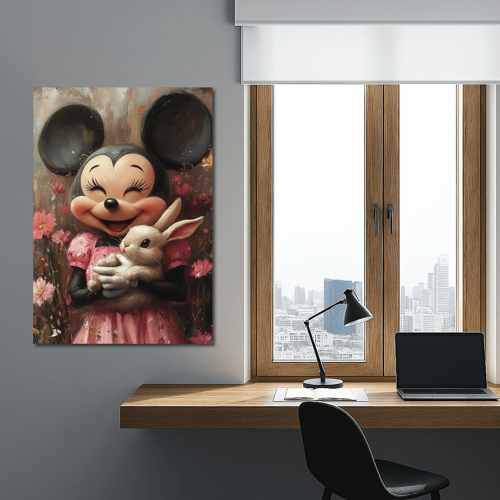 Flower Friendship: Mouse and Bunny