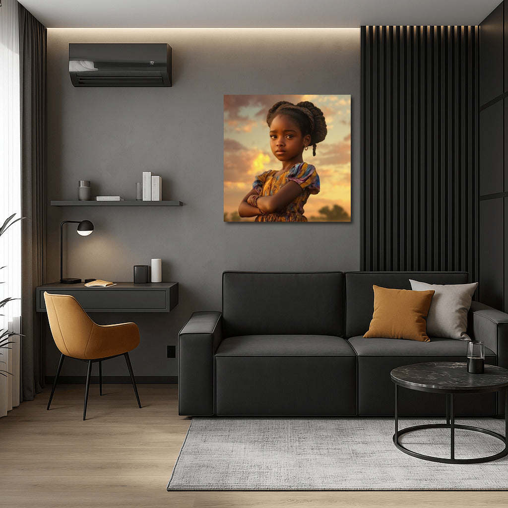 Silhouette in Sunset Illumination