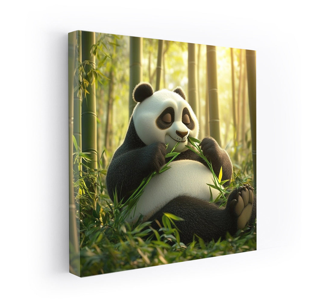 Bamboo Idyll: Panda in Nature's Embrace