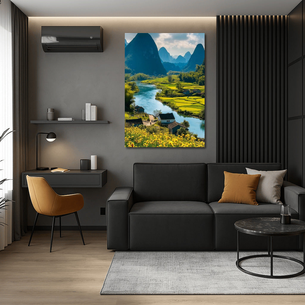 Flower Symphony of Mountain Landscapes