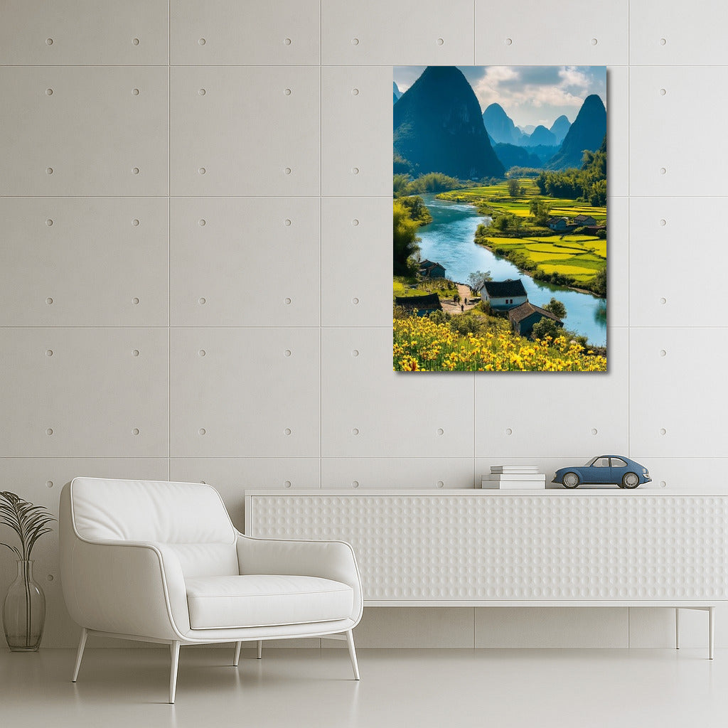 Flower Symphony of Mountain Landscapes