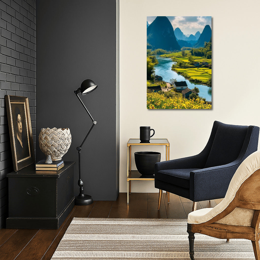 Flower Symphony of Mountain Landscapes