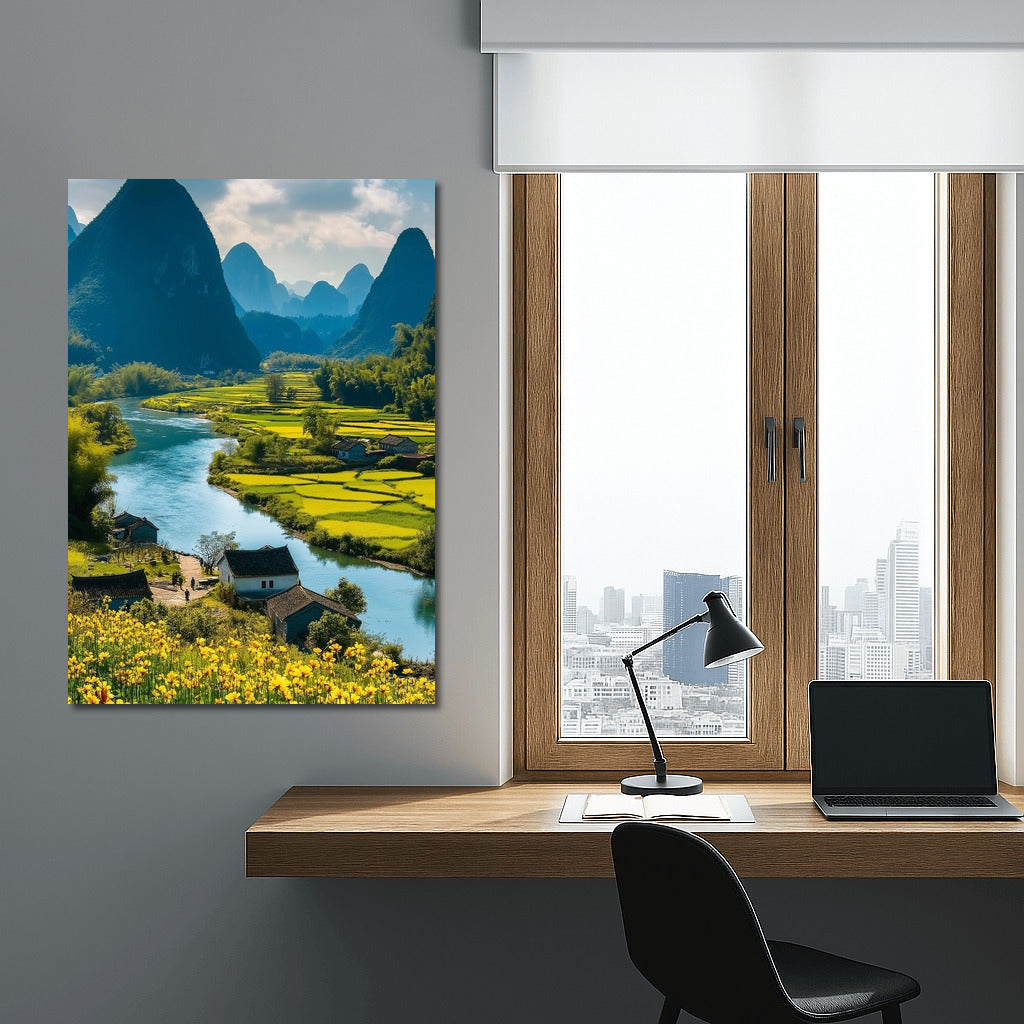 Flower Symphony of Mountain Landscapes