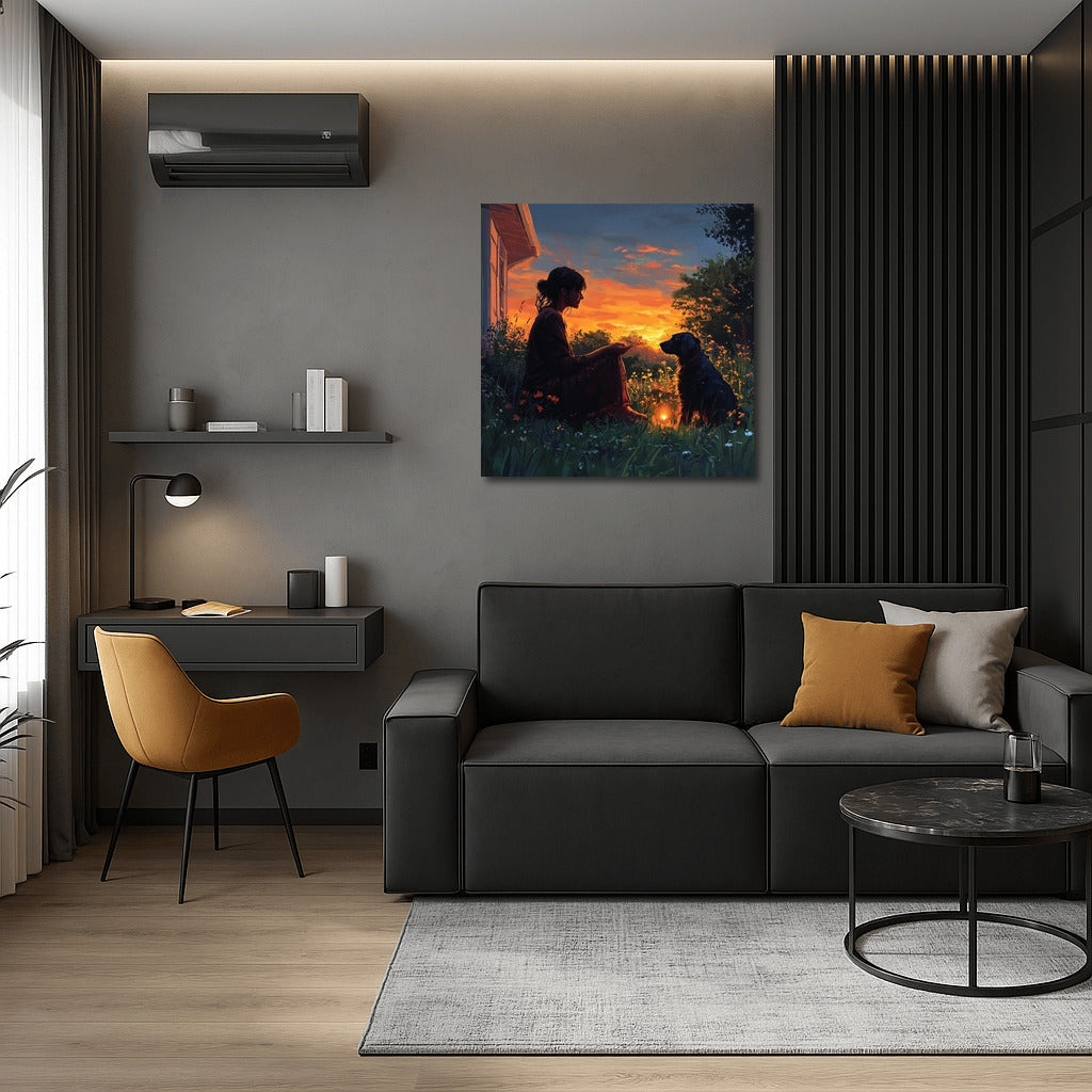 The Light of Sunset Friendship