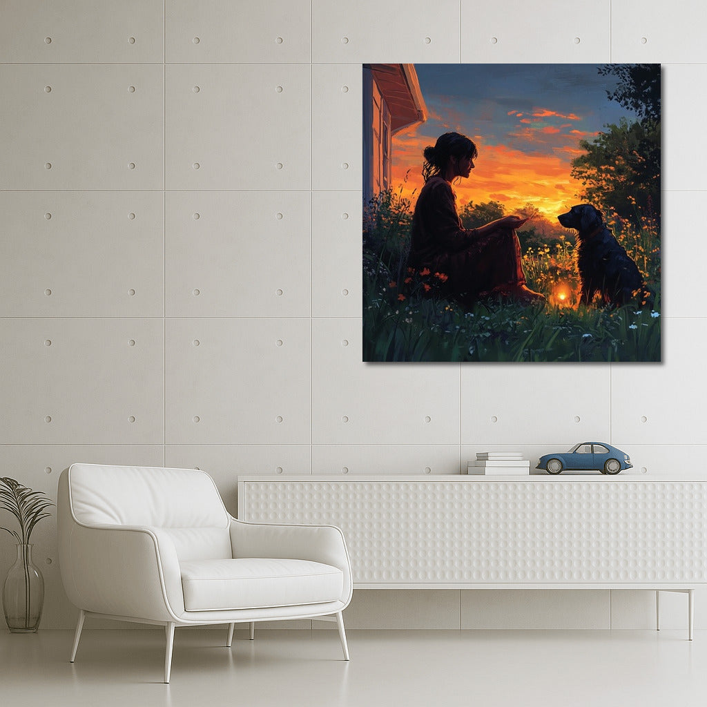 The Light of Sunset Friendship