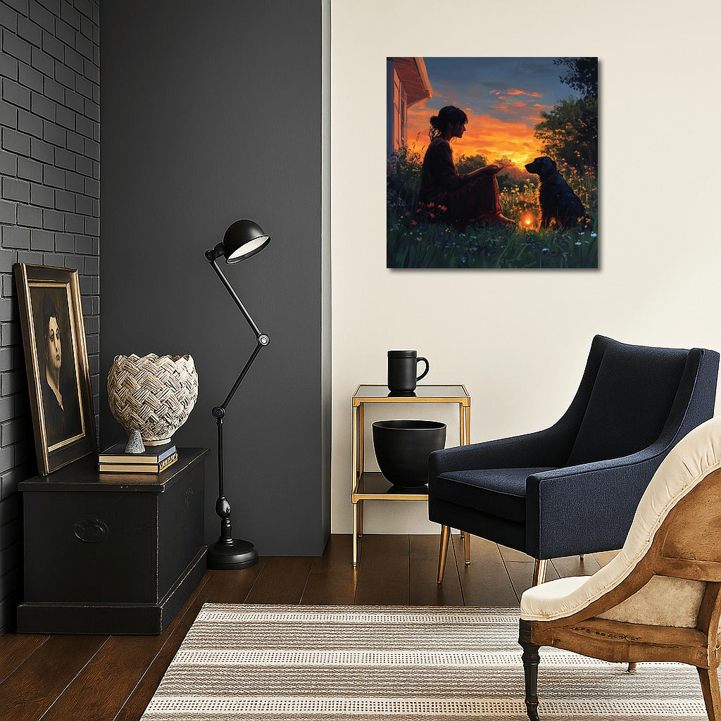 The Light of Sunset Friendship