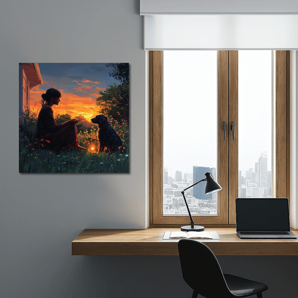 The Light of Sunset Friendship