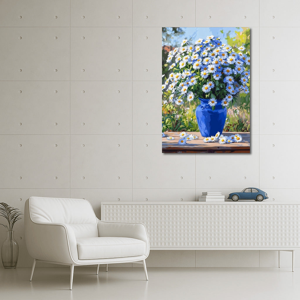 Daisy Symphony in Blue