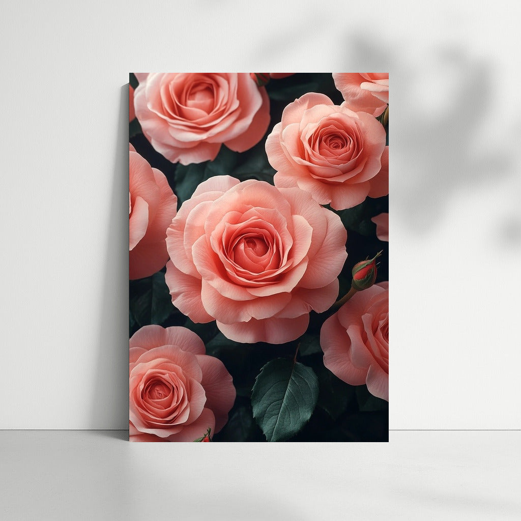Bouquet of Tenderness: Pink Roses in Bloom