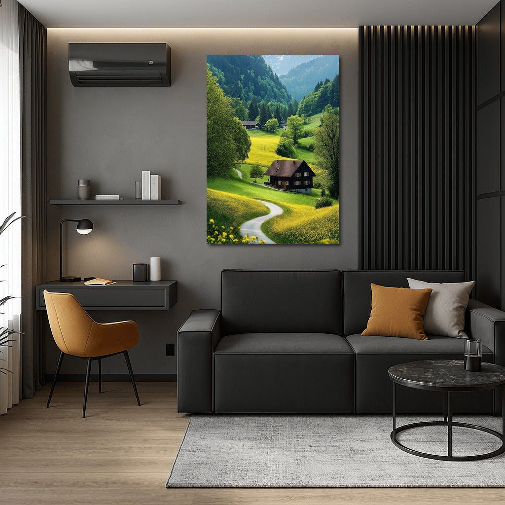 A cozy shelter among the mountain peaks