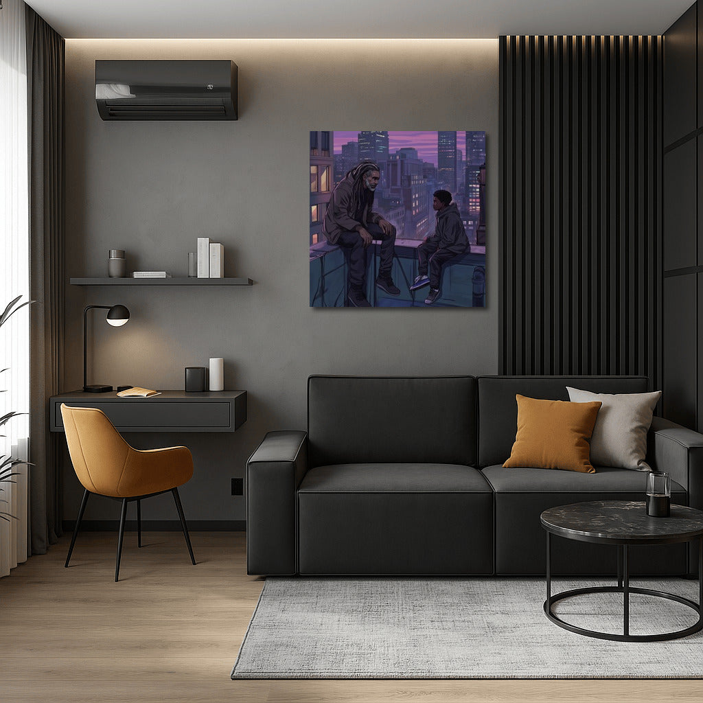 Silhouettes of Dreams: Sunset Over the Metropolis