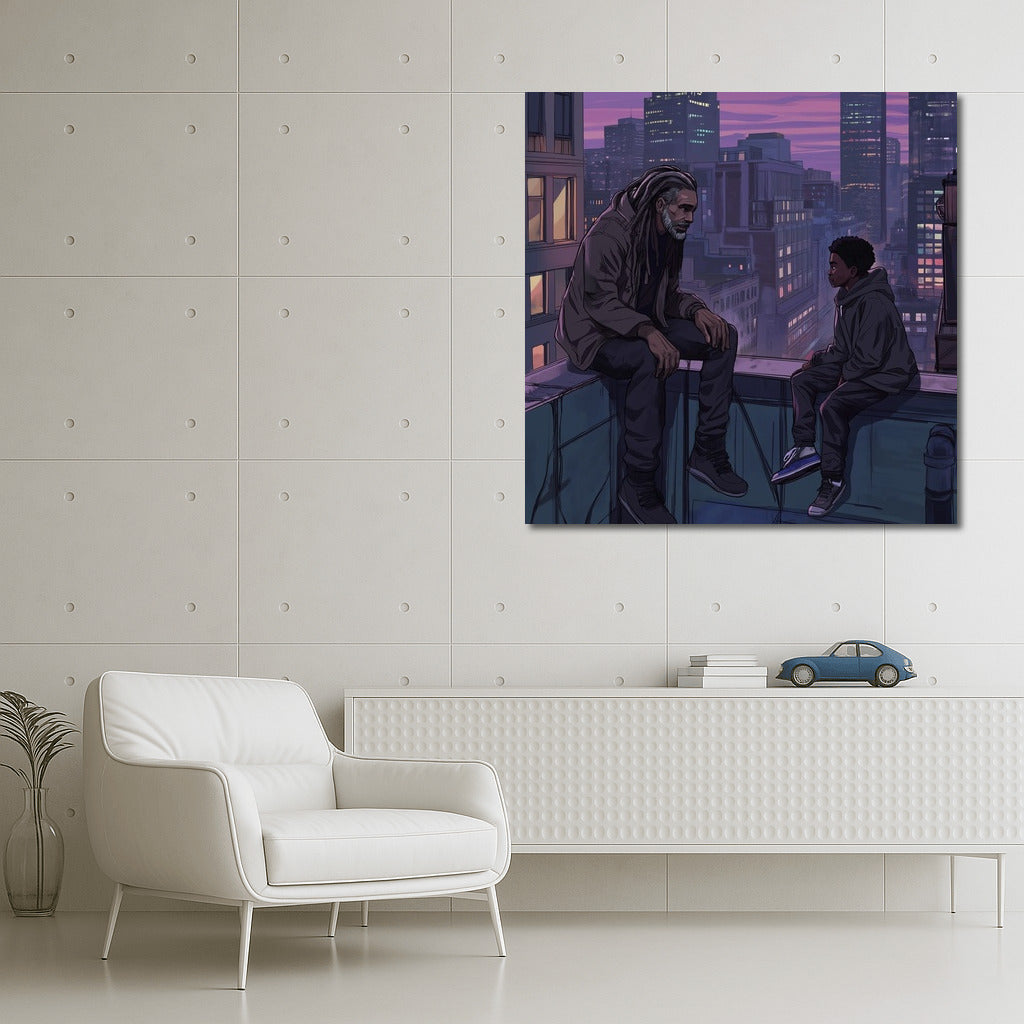 Silhouettes of Dreams: Sunset Over the Metropolis