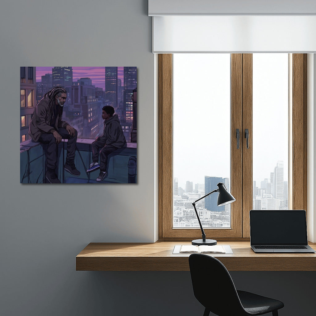 Silhouettes of Dreams: Sunset Over the Metropolis