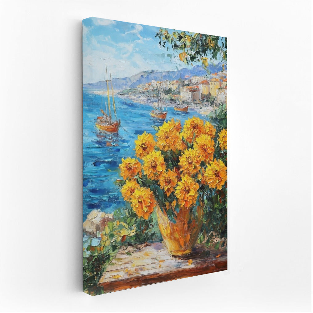Flower Harbor Under the Sunny Breeze
