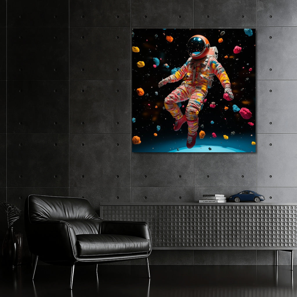 Dream Gravity: An Astronaut in a Whirlwind of Stars