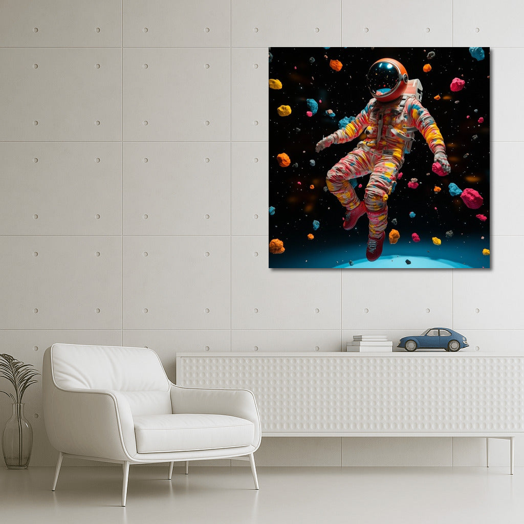 Dream Gravity: An Astronaut in a Whirlwind of Stars