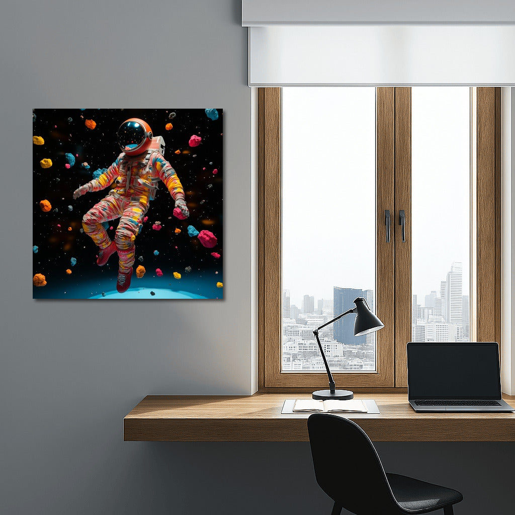 Dream Gravity: An Astronaut in a Whirlwind of Stars