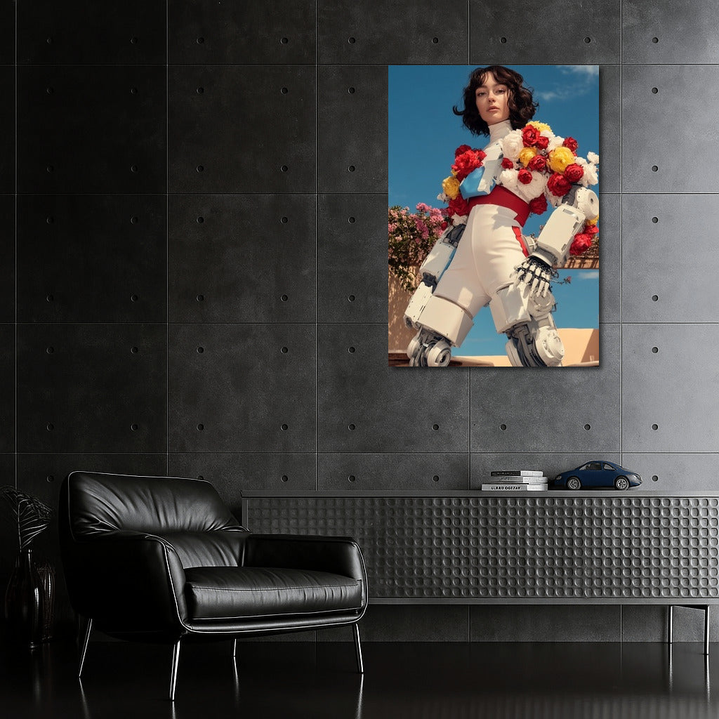 Flower Cyber-Diva under the Sky Dome