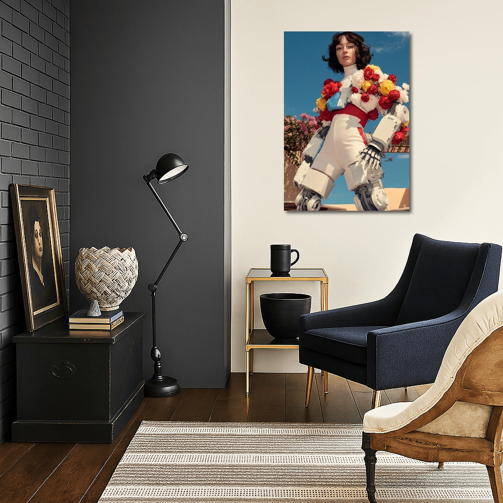 Flower Cyber-Diva under the Sky Dome