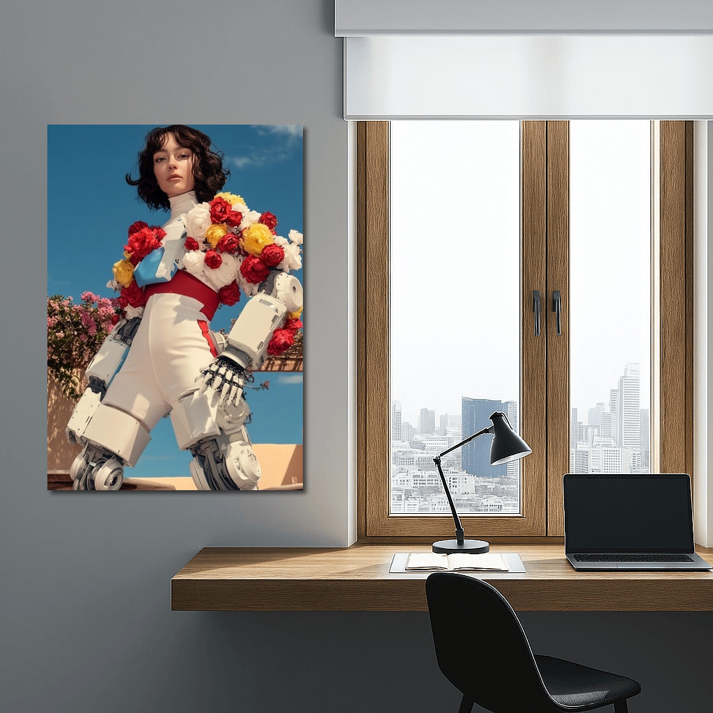 Flower Cyber-Diva under the Sky Dome