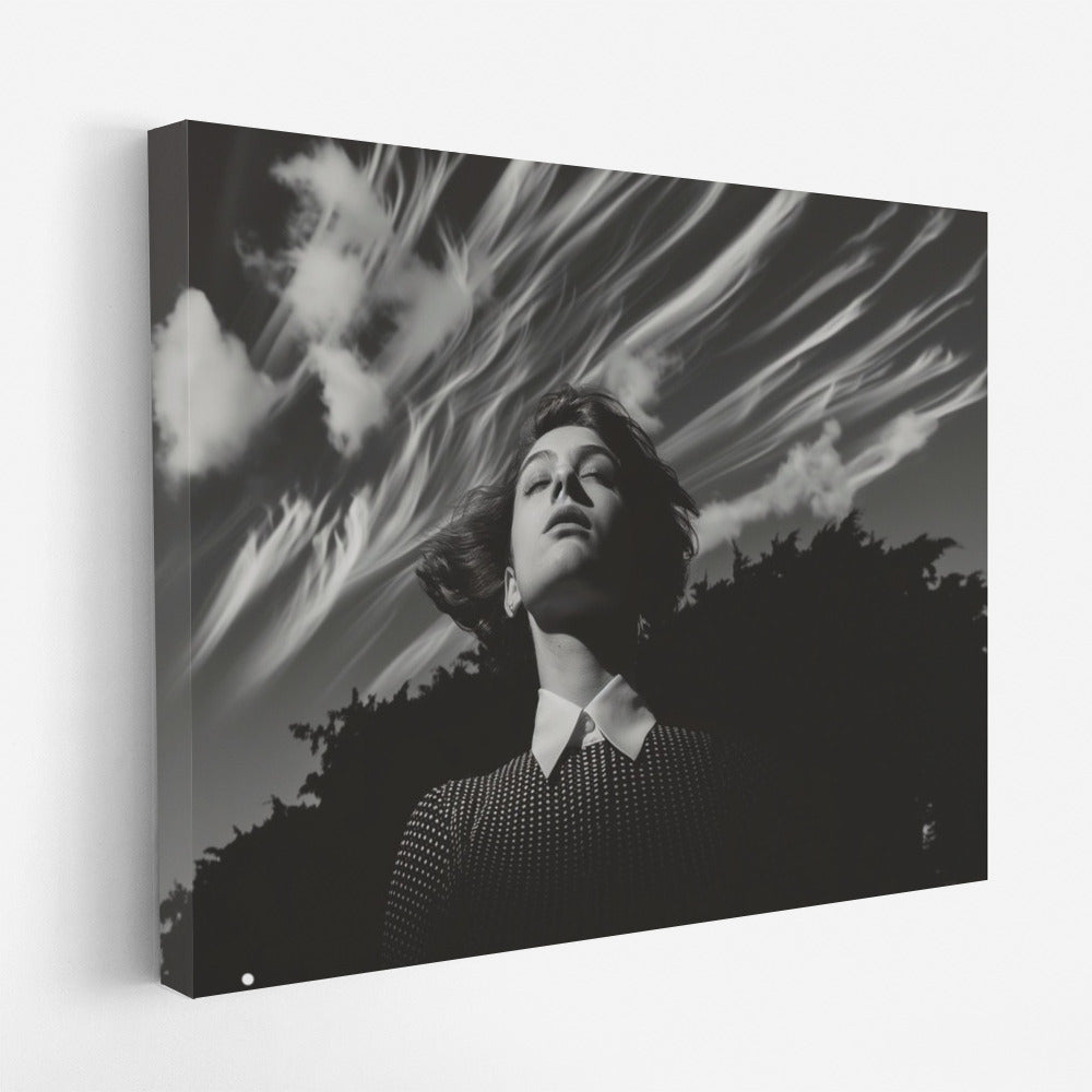 Wind Dance: Silhouette in the Clouds