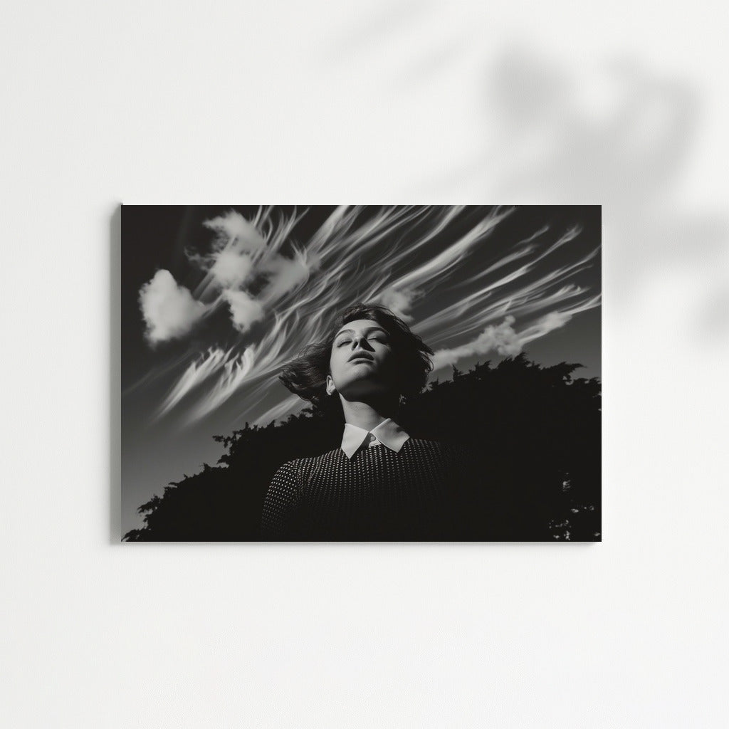 Wind Dance: Silhouette in the Clouds