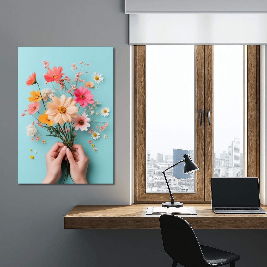 Pastel Waltz of Flowers