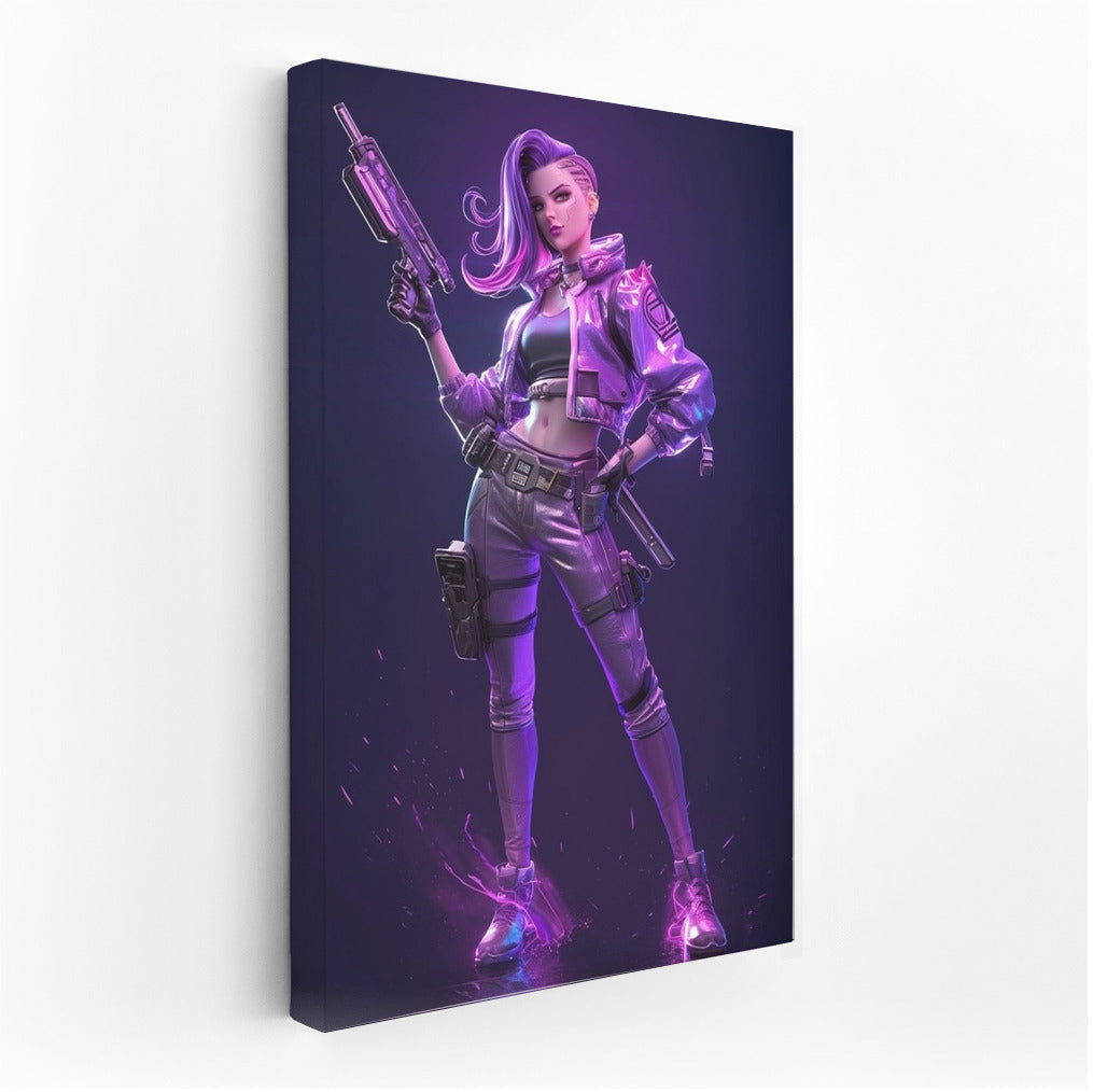 Neon Guardian of the Future