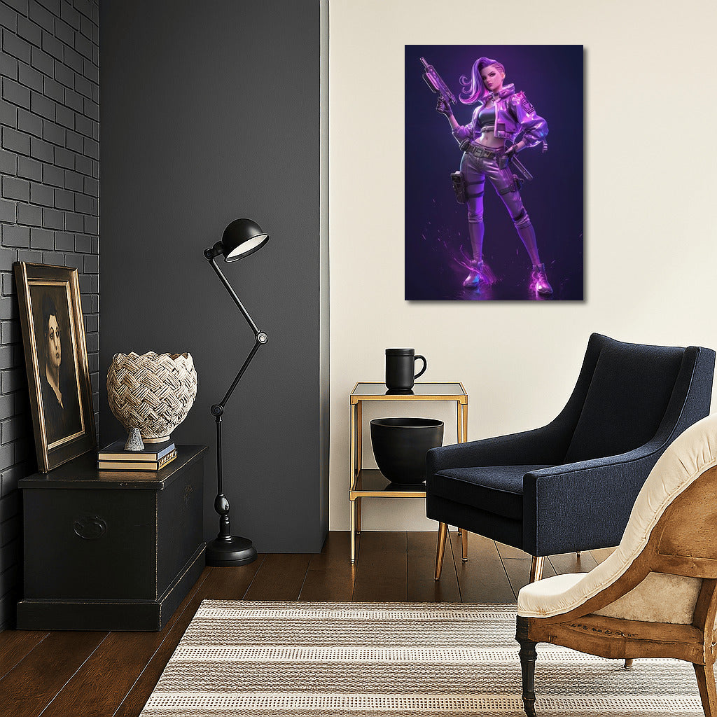 Neon Guardian of the Future