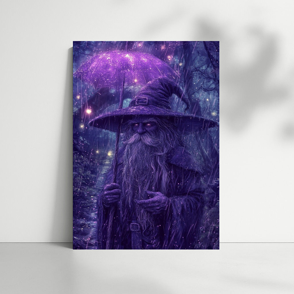 The Wizard in the Rain's Glow