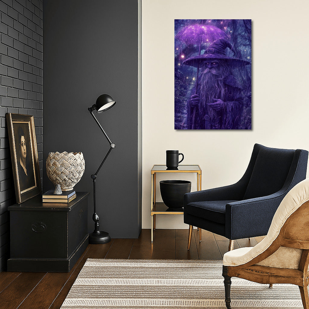 The Wizard in the Rain's Glow