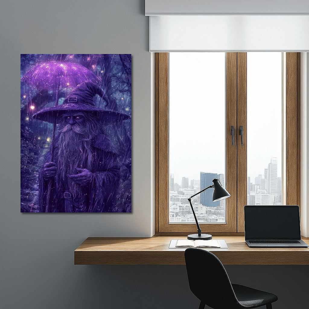 The Wizard in the Rain's Glow