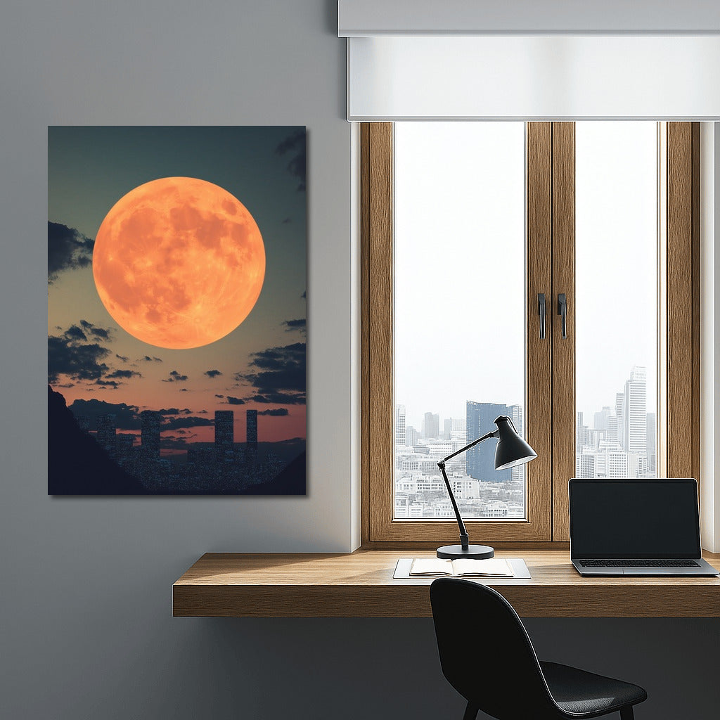 Fire Moon over the Dream City