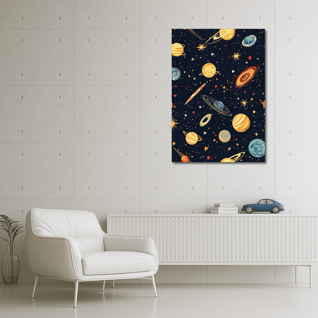 Galactic Symphony: Dance of Planets and Stars