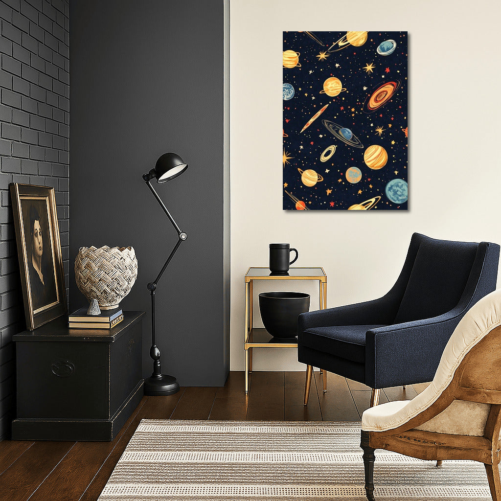 Galactic Symphony: Dance of Planets and Stars